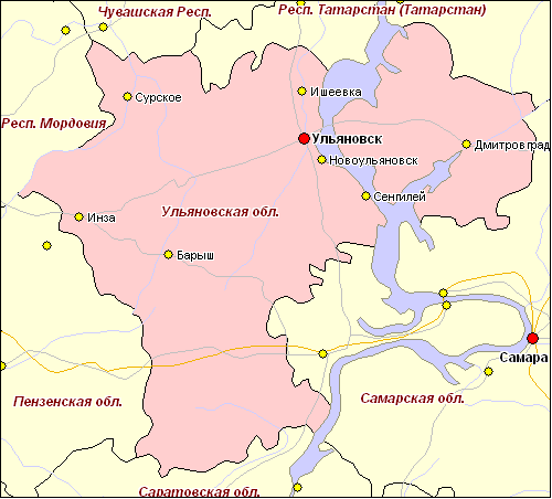 Карта Ульяновска подробная — улицы, номера домов, районы