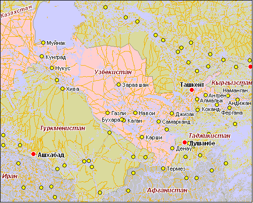 Гугл карта узбекистана